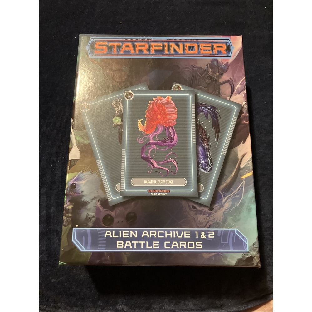 Paizo Starfinder Alien Archive 1 & 2 Battle Cards RPG Accessories 315 Cards